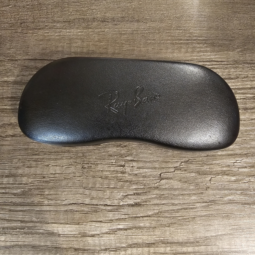Black Ray Ban Leather Hard Glasses Case